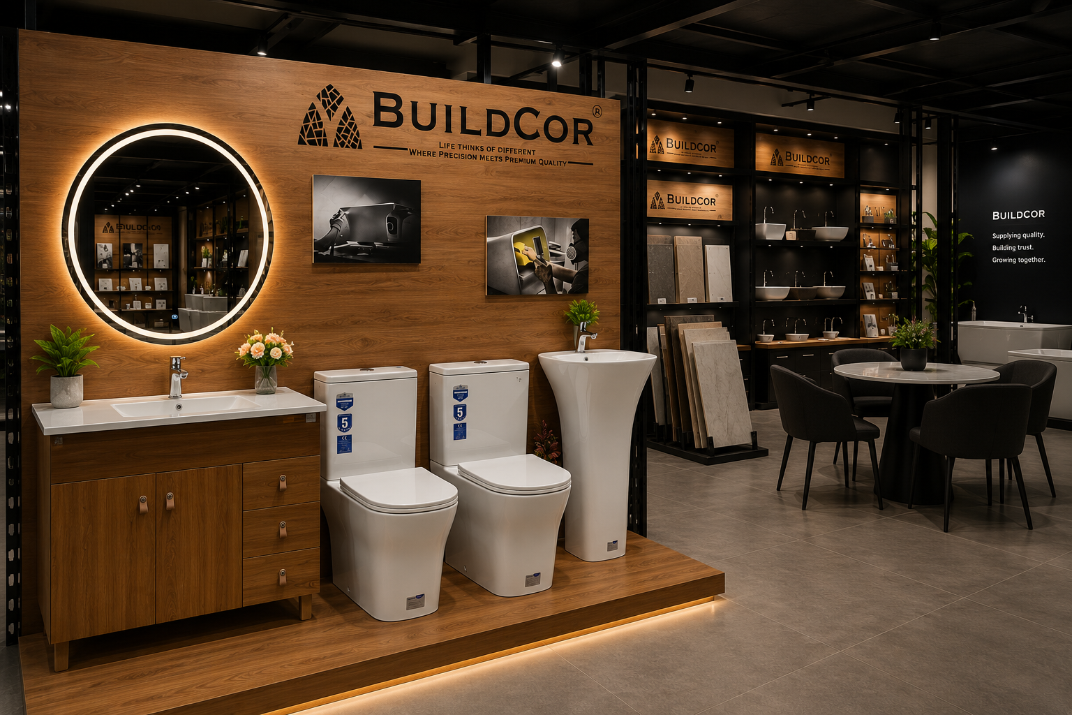 Buildcor premium building materials showroom